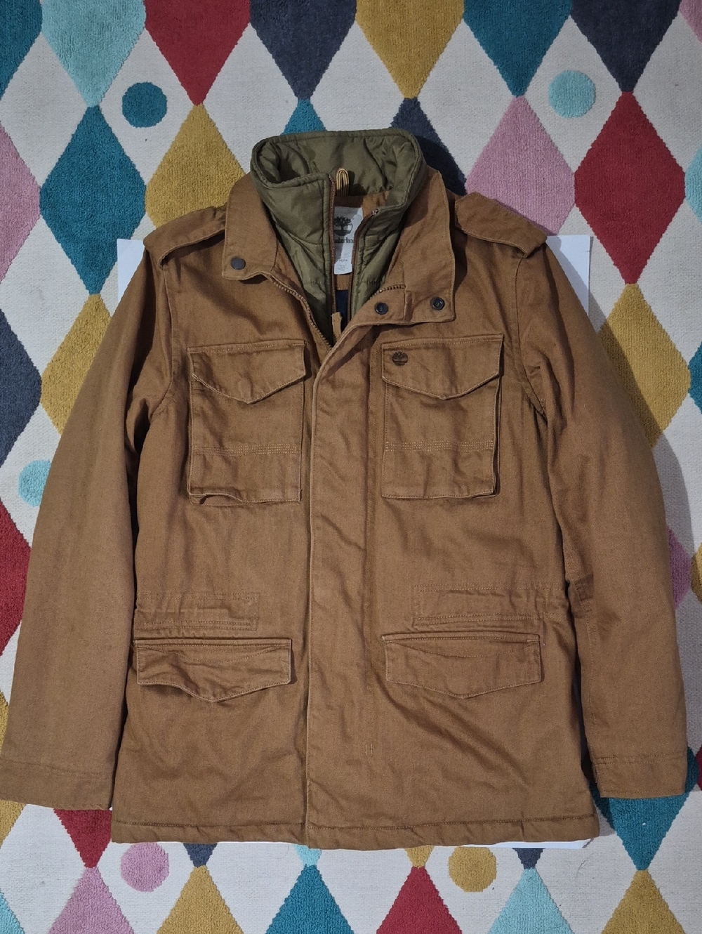 Timberland Men's Mt. Kelsey M65 Canvas Jacket Brown